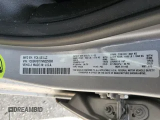 2022 Ram 1500 Big Horn с VIN 1C6SRFBT7NN225008, выставлен на аукционе Copart как лот 52920465 с пробегом 59 279 миль миль и Списание • Salvage title. История ставок и продаж доступна на DreamBid. Изображение 12.