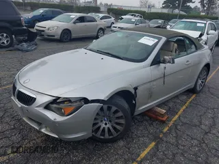 2005 BMW 6 Series 645Ci with VIN WBAEK73495B324371, listed as a IAAI auction lot 41496290 with 109,251 mi miles. Bid and sale history available at carsss.com. Image 2.
