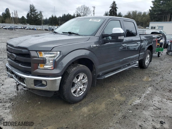 2015 Ford F-150 XLT w/HD Payload Pkg with VIN 1FTFW1EG0FFC08308, listed as a Copart auction lot 49697285 with 144,069 mi miles and Salvage Title. Bid and sale history available at carsss.com. Image 1.