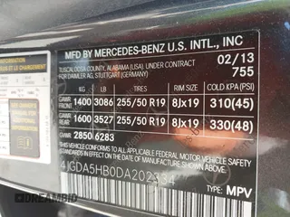 2013 Mercedes-Benz M 350 z VIN 4JGDA5HB0DA202334, wystawiony jako IAAI lot #42140618 z przebiegiem 133 225 mil mil oraz . Historia ofert i sprzedaży dostępna na DreamBid. Obrazek 9.