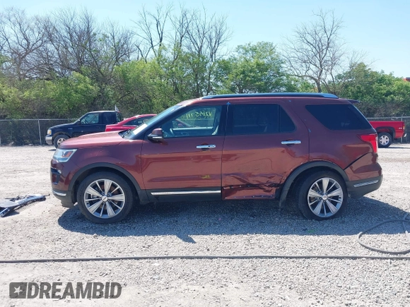2018 Ford Explorer Limited with VIN 1FM5K8F82JGC13385, listed as a IAAI auction lot 42095711 with 82,165 mi miles and . Bid and sale history available at carsss.com. Image 15.