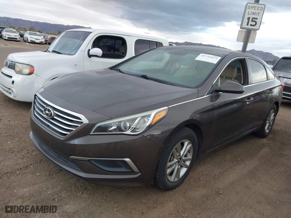 2017 Hyundai Sonata SE with VIN 5NPE24AF0HH457481, listed as a IAAI auction lot 41742853 with 107,932 mi miles. Bid and sale history available at carsss.com. Image 17.