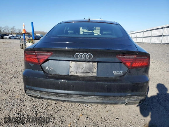 2018 Audi A7 Prestige with VIN WAU23AFC5JN005476, listed as a Copart auction lot 41660144 with 58,105 mi miles. Bid and sale history available at carsss.com. Image 6.