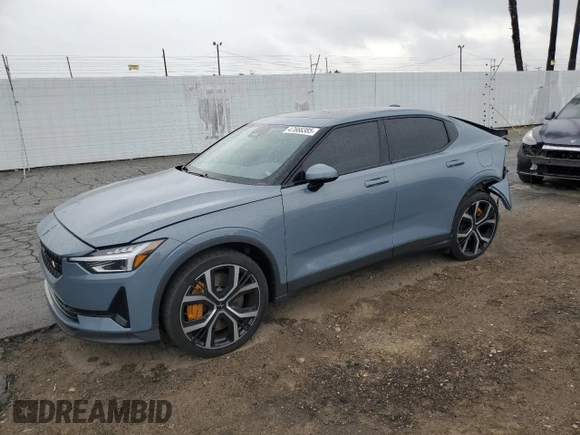 2023 Polestar 2 Performance z VIN YSMET3KA1PL132024, wystawiony jako Copart lot #47666385 z przebiegiem Nie podano mil oraz Szkoda całkowita • Salvage title. Historia ofert i sprzedaży dostępna na DreamBid. Obrazek 1.