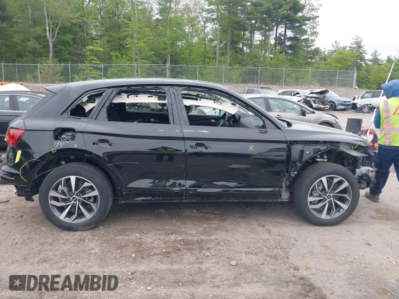 2023 Audi Q5 S line Premium with VIN WA1GAAFYXP2068698, listed as a IAAI auction lot 42225206 with 17,691 mi miles and . Bid and sale history available at DreamBid. Image 14.