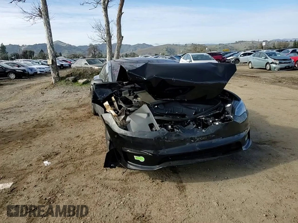 2023 Tesla Model S with VIN 5YJSA1E57PF507456, listed as a Copart auction lot 44649945 with 8,760 mi miles and Salvage title. Bid and sale history available at DreamBid. Image 10.