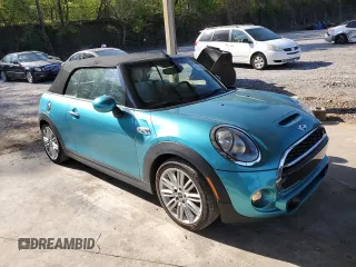 2017 MINI Convertible Cooper S with VIN WMWWG9C51H3C23031, listed as a Copart auction lot 51960355 with 77,504 mi miles and Salvage title. Bid and sale history available at DreamBid. Image 4.