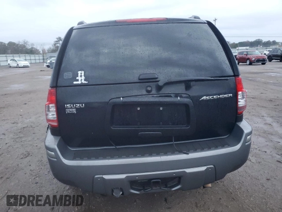 2007 Isuzu Ascender S with VIN 4NUDS13S672702549, listed as a Copart auction lot 84279814 with 189,922 mi miles and Salvage title. Bid and sale history available at DreamBid. Image 6.