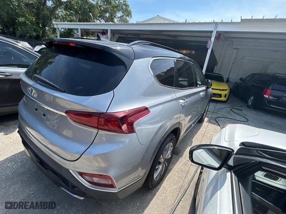 2020 Hyundai Santa Fe SEL with VIN 5NMS33AD3LH207036, listed as a Copart auction lot 54631855 with 54,755 mi miles and Salvage Title. Bid and sale history available at carsss.com. Image 4.