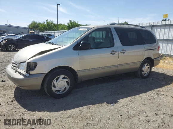 2001 Toyota Sienna LE z VIN 4T3ZF13C01U340313, wystawiony jako Copart lot #57176485 z przebiegiem 137 449 mil mil oraz Szkoda całkowita • Salvage title. Historia ofert i sprzedaży dostępna na DreamBid. Obrazek 1.