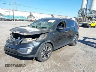 2013 Kia Sportage SX with VIN KNDPCCA68D7374637, listed as a IAAI auction lot 41810746 with Not Provided miles and . Bid and sale history available at carsss.com. Image 2.
