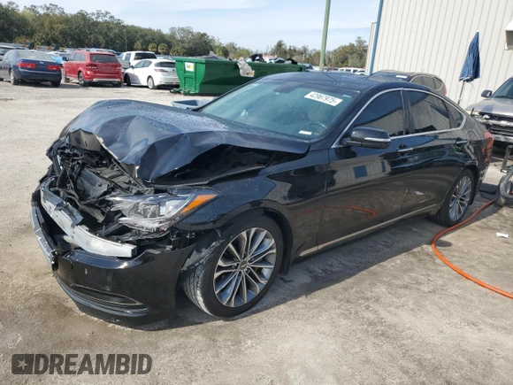 2016 Hyundai Genesis 3.8L with VIN KMHGN4JE7GU107868, listed as a Copart auction lot 42967975 with 128,620 mi miles and Salvage Title. Bid and sale history available at DreamBid. Image 1.