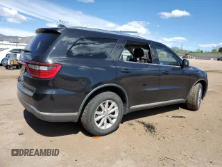 2014 Dodge Durango SXT with VIN 1C4RDJAG1EC972595, listed as a Copart auction lot 57133105 with 126,011 mi miles and Clean title. Bid and sale history available at DreamBid. Image 3.