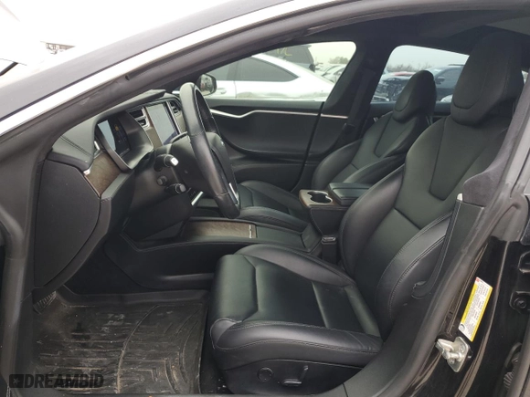 2017 Tesla Model S 100D with VIN 5YJSA1E25HF229423, listed as a Copart auction lot 48037295 with 60,592 mi miles and Non Repairable. Bid and sale history available at carsss.com. Image 7.