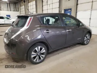 2016 Nissan LEAF S with VIN 1N4BZ0CP2GC308051, listed as a Copart auction lot 50314175 with 52,414 mi miles and Salvage Title. Bid and sale history available at carsss.com. Image 3.