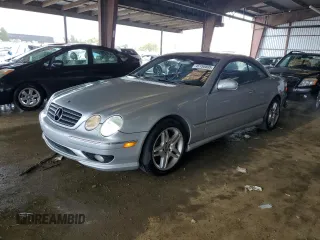 2002 Mercedes-Benz CL-Class AMG with VIN WDBPJ73J42A020126, listed as a Copart auction lot 45150895 with 115,369 mi miles and Salvage Title. Bid and sale history available at carsss.com. Image 1.