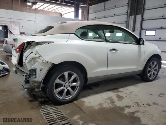 2014 Nissan Murano CrossCabriolet with VIN JN8AZ1FY5EW302003, listed as a Copart auction lot 69501584 with NaN miles and Salvage Title. Bid and sale history available at carsss.com. Image 3.