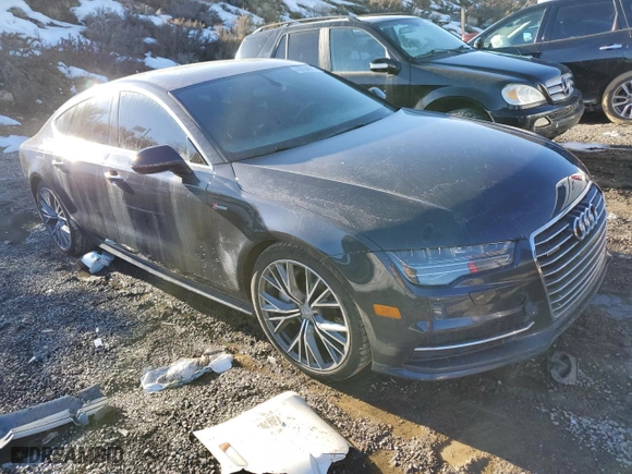 2018 Audi A7 Premium Plus with VIN WAUW3AFC3JN090173, listed as a Copart auction lot 40884873 with 61,474 mi miles. Bid and sale history available at carsss.com. Image 4.