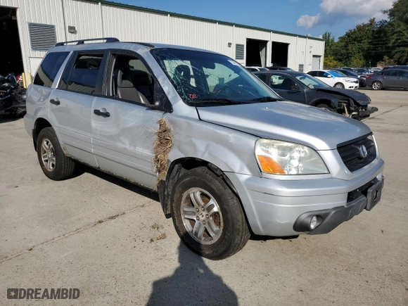 2003 Honda Pilot EX with VIN 2HKYF18783H581344, listed as a Copart auction lot 73481804 with 199,312 mi miles and Salvage Title. Bid and sale history available at carsss.com. Image 4.