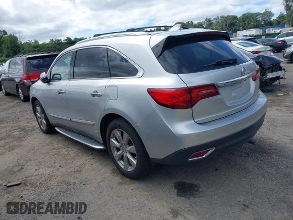 2014 Acura MDX Advance with VIN 5FRYD4H81EB038983, listed as a IAAI auction lot 40151615 with 192,839 mi miles and . Bid and sale history available at DreamBid. Image 3.