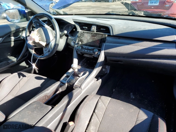 2019 Honda Civic Si Coupe with VIN 2HGFC3A57KH751092, listed as a Copart auction lot 82369774 with 54,712 mi miles and Salvage Title. Bid and sale history available at carsss.com. Image 8.