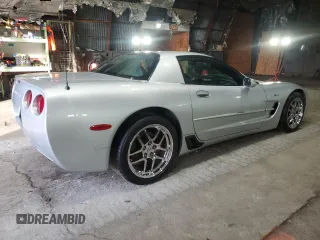 2003 Chevrolet Corvette Z06 with VIN 1G1YY12S035112586, listed as a Copart auction lot 51716375 with 0 mi miles and Salvage Title. Bid and sale history available at carsss.com. Image 3.