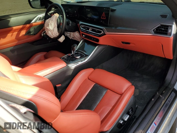 2024 BMW M4 Competition xDrive with VIN WBS33BA05RCN54847, listed as a Copart auction lot 76972564 with 9,527 mi miles and Salvage Title. Bid and sale history available at carsss.com. Image 8.