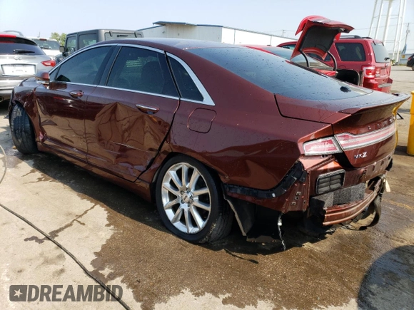 2016 Lincoln MKZ with VIN 3LN6L2GK4GR630680, listed as a Copart auction lot 55644633 with 91,483 mi miles and Salvage Title. Bid and sale history available at DreamBid. Image 2.