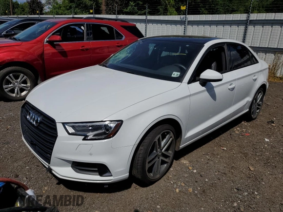 2020 Audi A3 Sedan Premium with VIN WAUAUGFF1LA074987, listed as a Copart auction lot 61316193 with 58,665 mi miles. Bid and sale history available at carsss.com. Image 1.