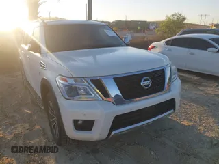 2018 Nissan Armada SL with VIN JN8AY2NC0J9551669, listed as a IAAI auction lot 41773113 with 183,029 mi miles and . Bid and sale history available at DreamBid. Image 1.
