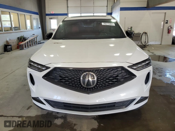 2024 Acura MDX w/A-Spec Package with VIN 5J8YE1H00RL163789, listed as a Copart auction lot 76515484 with 23,325 mi miles and Salvage Title. Bid and sale history available at carsss.com. Image 5.