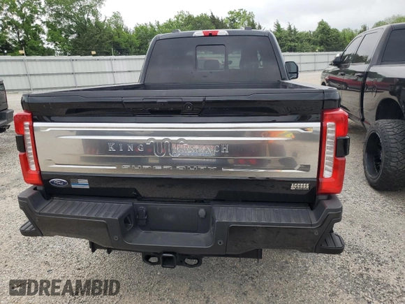 2024 Ford Super Duty F-250 SRW XL with VIN 1FT8W2BTXRED69906, listed as a Copart auction lot 55270455 with 7,381 mi miles and Salvage Title. Bid and sale history available at carsss.com. Image 6.
