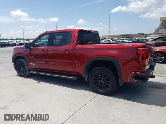 2022 GMC Sierra 1500 Elevation with VIN 3GTU9CET7NG196551, listed as a Copart auction lot 54537325 with 52,870 mi miles and Salvage Title. Bid and sale history available at DreamBid. Image 2.
