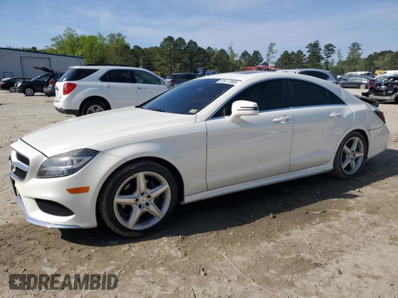 2016 Mercedes-Benz CLS 400 with VIN WDDLJ6FB2GA168531, listed as a Copart auction lot 52477305 with 113,716 mi miles and Salvage title. Bid and sale history available at DreamBid. Image 1.