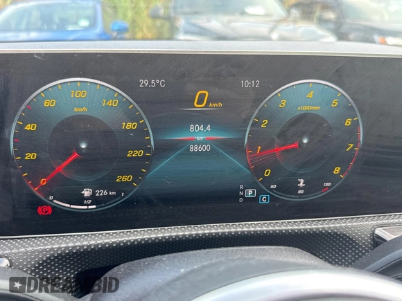 2020 Mercedes-Benz A 220 with VIN W1K3G4FB9LJ196792, listed as a Copart auction lot 62282685 with 88,600 mi miles and Clean title. Bid and sale history available at DreamBid. Image 8.