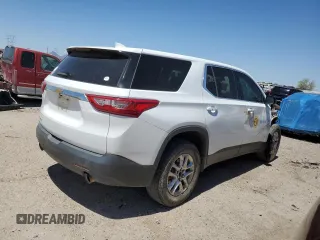 2020 Chevrolet Traverse LS z VIN 1GNERFKW5LJ204475, wystawiony jako Copart lot #49001335 z przebiegiem 188 006 mil mil oraz Szkoda całkowita • Salvage title. Historia ofert i sprzedaży dostępna na DreamBid. Obrazek 3.