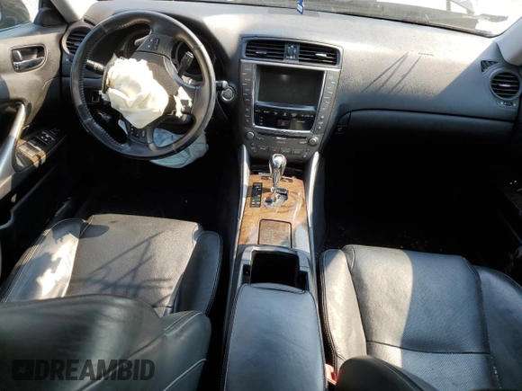 2009 Lexus IS 350 with VIN JTHBE262292016649, listed as a Copart auction lot 70616304 with 114,322 mi miles and Salvage Title. Bid and sale history available at DreamBid. Image 8.