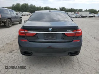 2018 BMW 7 Series 750i with VIN WBA7F0C58JGM23743, listed as a Copart auction lot 63465144 with 44,580 mi miles and Salvage Title. Bid and sale history available at carsss.com. Image 6.