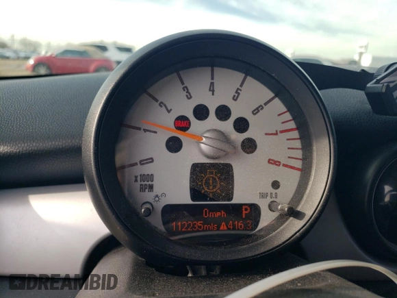 2011 MINI Hardtop with VIN WMWSU3C56BT251464, listed as a Copart auction lot 46182075 with 112,235 mi miles and Salvage Title. Bid and sale history available at DreamBid. Image 9.