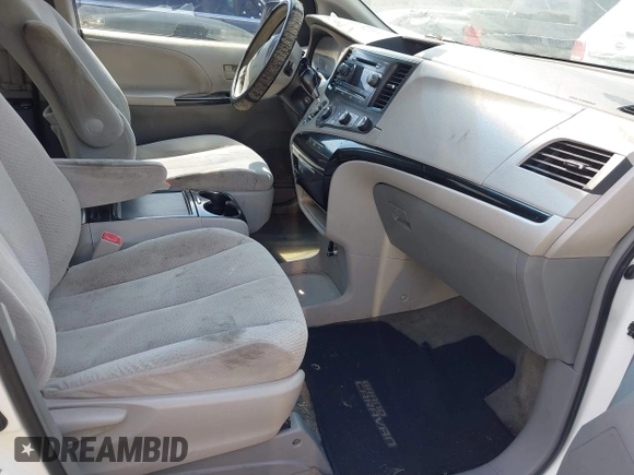 2012 Toyota Sienna LE AAS with VIN 5TDKK3DC5CS270609, listed as a IAAI auction lot 42602189 with 412,612 mi miles and . Bid and sale history available at DreamBid. Image 5.