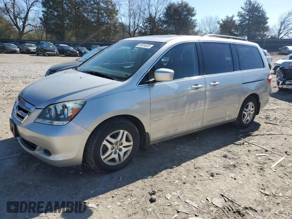 2006 Honda Odyssey EX-L with VIN 5FNRL38686B420107, listed as a Copart auction lot 49834035 with 157,304 mi miles and Salvage Title. Bid and sale history available at carsss.com. Image 1.