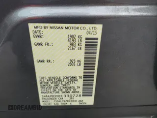 2015 Nissan LEAF SV with VIN 1N4AZ0CPXFC330728, listed as a Copart auction lot 42146623 with 85,961 mi miles. Bid and sale history available at carsss.com. Image 12.