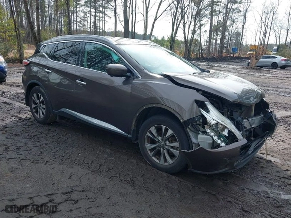 2016 Nissan Murano S with VIN 5N1AZ2MH6GN132159, listed as a IAAI auction lot 41470522 with 140,313 mi miles. Bid and sale history available at carsss.com. Image 1.