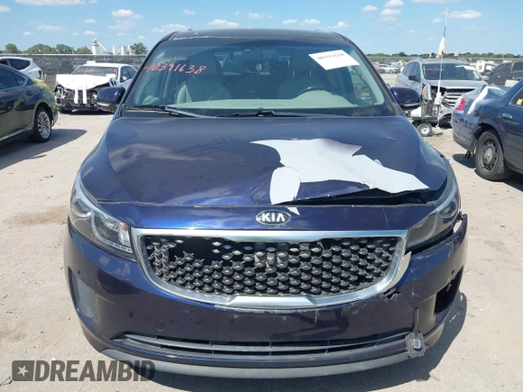 2018 Kia Sedona SX-L with VIN KNDME5C13J6376291, listed as a IAAI auction lot 40391638 with 109,077 mi miles and . Bid and sale history available at carsss.com. Image 12.