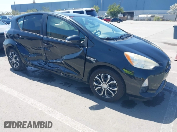 2012 Toyota Prius c One with VIN JTDKDTB36C1527223, listed as a IAAI auction lot 42002927 with 138,176 mi miles. Bid and sale history available at carsss.com. Image 1.