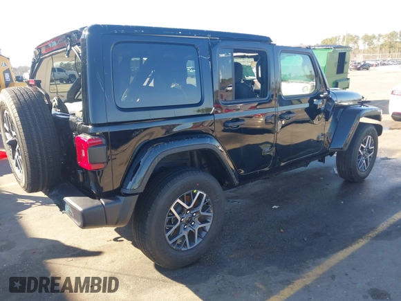 2025 Jeep Wrangler Sahara with VIN 1C4PJXEN1SW526548, listed as a IAAI auction lot 41509683 with 1,562 mi miles and . Bid and sale history available at DreamBid. Image 4.