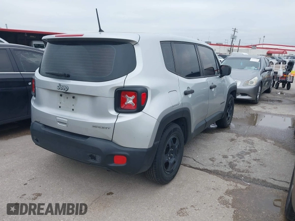 2018 Jeep Renegade Sport with VIN ZACCJAABXJPG96474, listed as a IAAI auction lot 41954257 with 95,900 mi miles and . Bid and sale history available at DreamBid. Image 4.