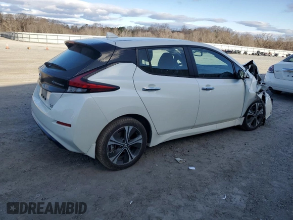 2022 Nissan LEAF SV Plus with VIN 1N4BZ1CV7NC562081, listed as a Copart auction lot 48139455 with 69,906 mi miles and Salvage Title. Bid and sale history available at DreamBid. Image 3.