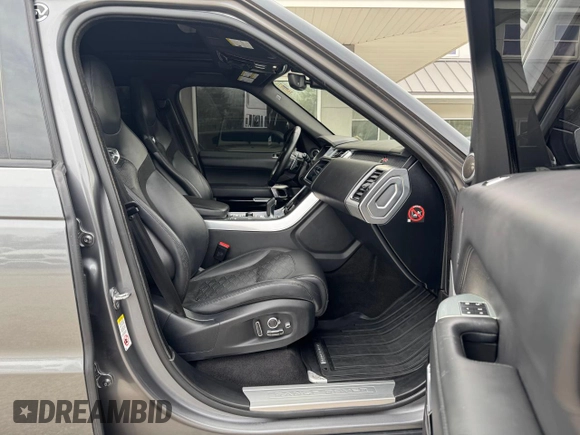 2018 Land Rover Range Rover Sport SVR with VIN SALWZ2SE3JA181653, listed as a Copart auction lot 50033545 with 84,325 mi miles and Clean Title. Bid and sale history available at carsss.com. Image 5.