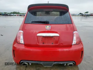 2015 FIAT 500 Abarth with VIN 3C3CFFFH8FT503545, listed as a Copart auction lot 52092955 with 0 mi miles and Clean Title. Bid and sale history available at carsss.com. Image 6.